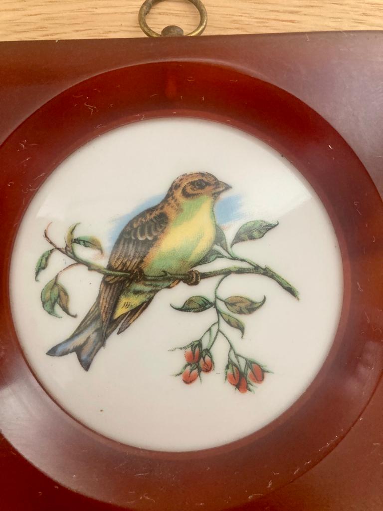 Porcelain and bakelite frame