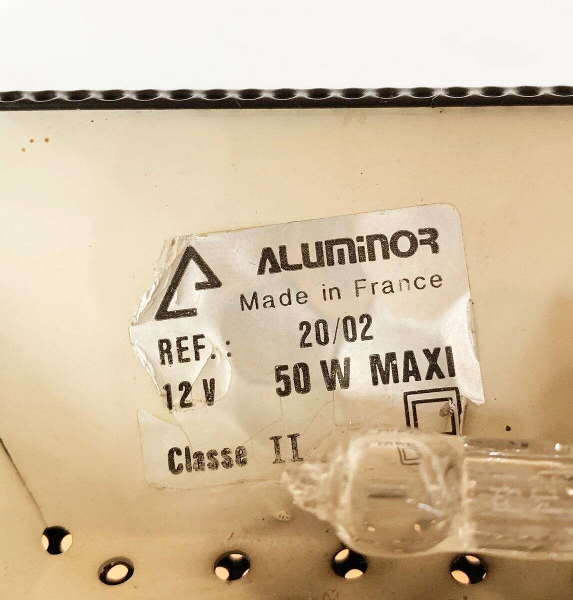 Postmodern table lamp W.O. by Sacha Ketoff for Aluminor, France, 1980s