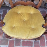 Pair of Provençal-style armchairs seaters in straw