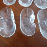 Lot de 6 ramequins en verre forme oblongue