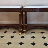 Exceptional pair of Suede chests of drawers circa 1800