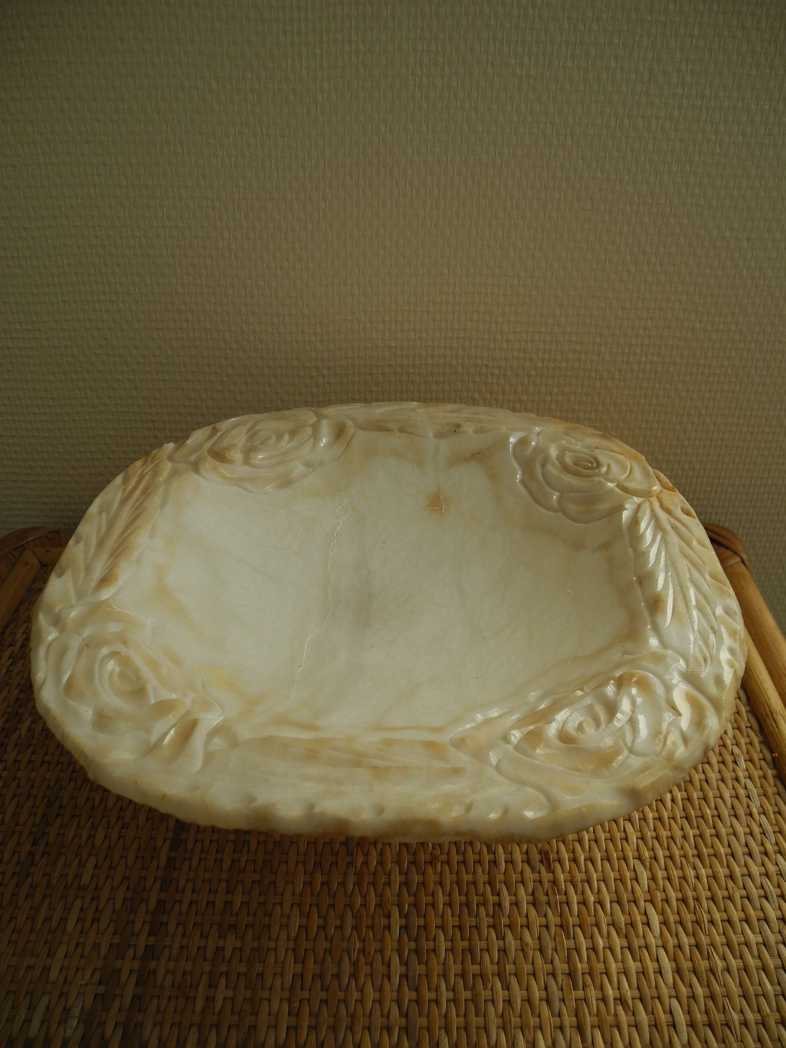 Decorative alabaster cup, vintage alabaster cup