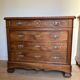 Louis-Philippe walnut commode with marble top
