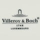5 tasses vintage Villeroy & Boch jaune et verte