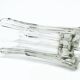 Vase moderne du milieu du siècle, en verre rose pressé, Pologne, années 1950