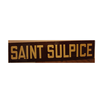 enamelled plaque Saint Sulpice station