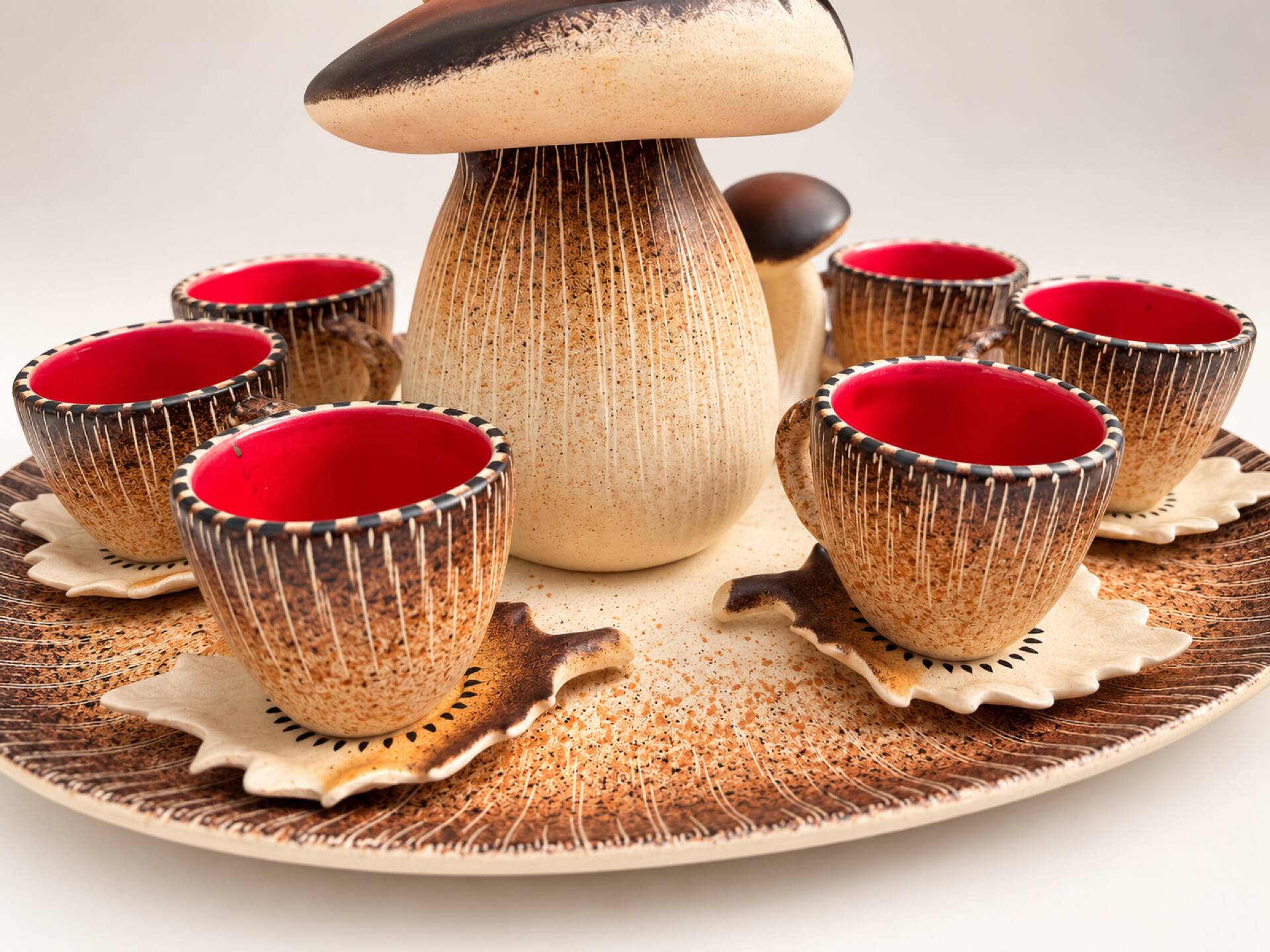 Vintage Bruno Dose service – Mushroom model