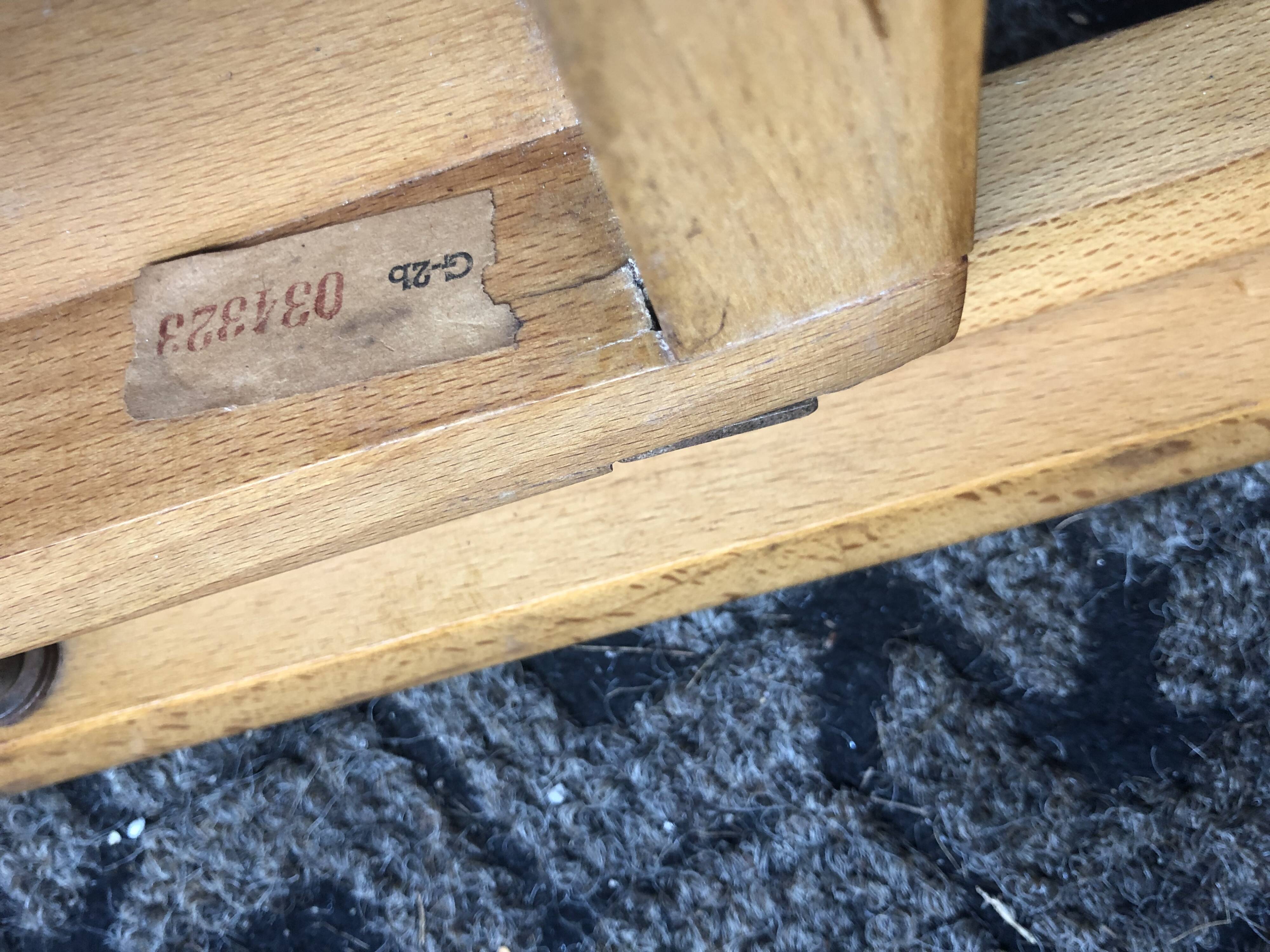 3 Thonet B751 folding chairs curved wood