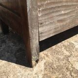 Old rustic farmhouse cabinet in fruit wood