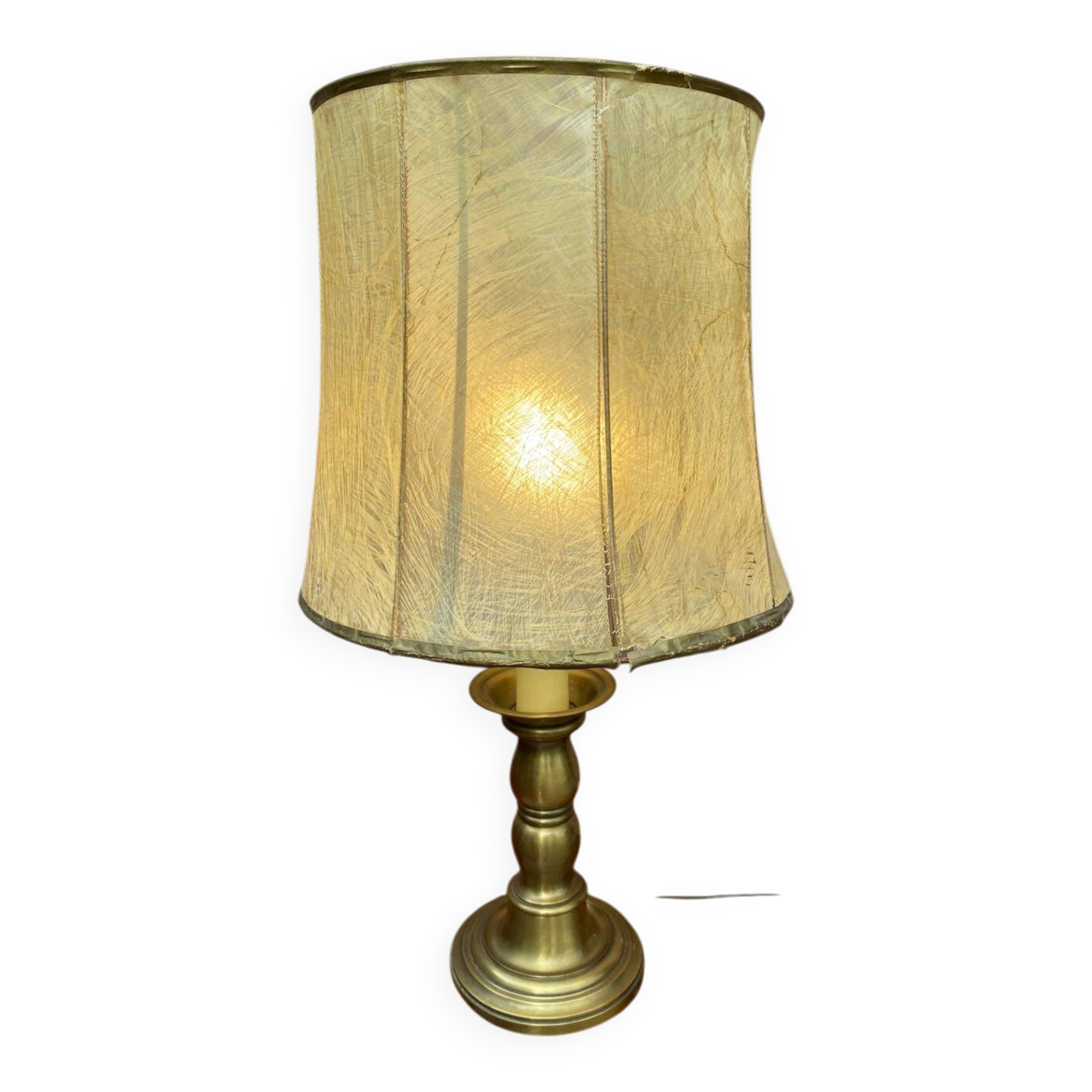 Vintage lamp in gilded bronze