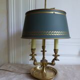 Golden bronze hot water lamp and tin lampshade