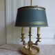 Golden bronze hot water lamp and tin lampshade