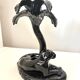 Black panther Art Deco candlestick