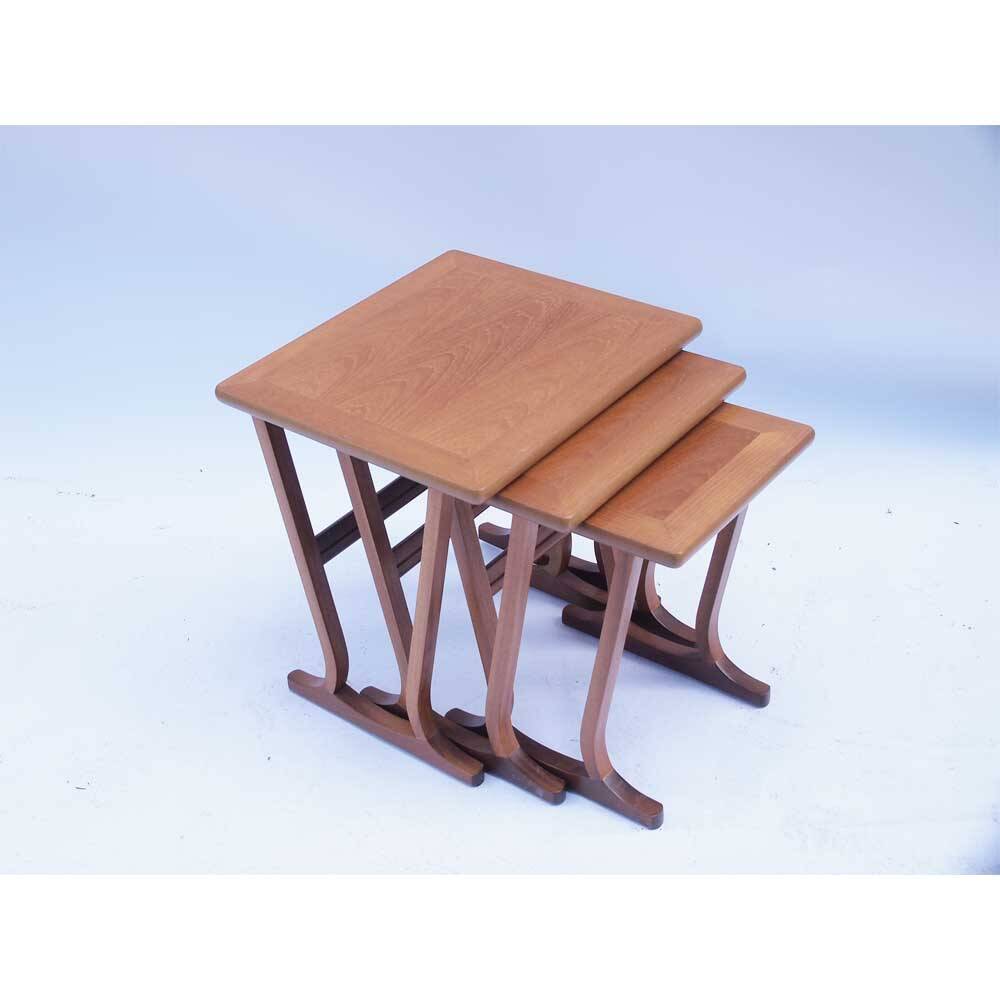 Scandi vintage nesting coffee tables