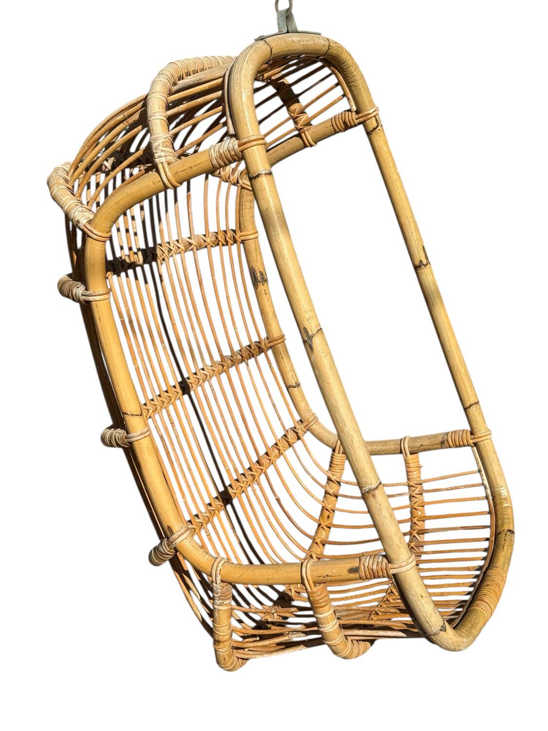 Fauteuil provençal suspendu, années 70