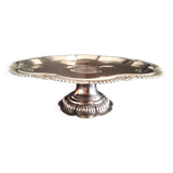 Compotier, antique standing cut in silver metal