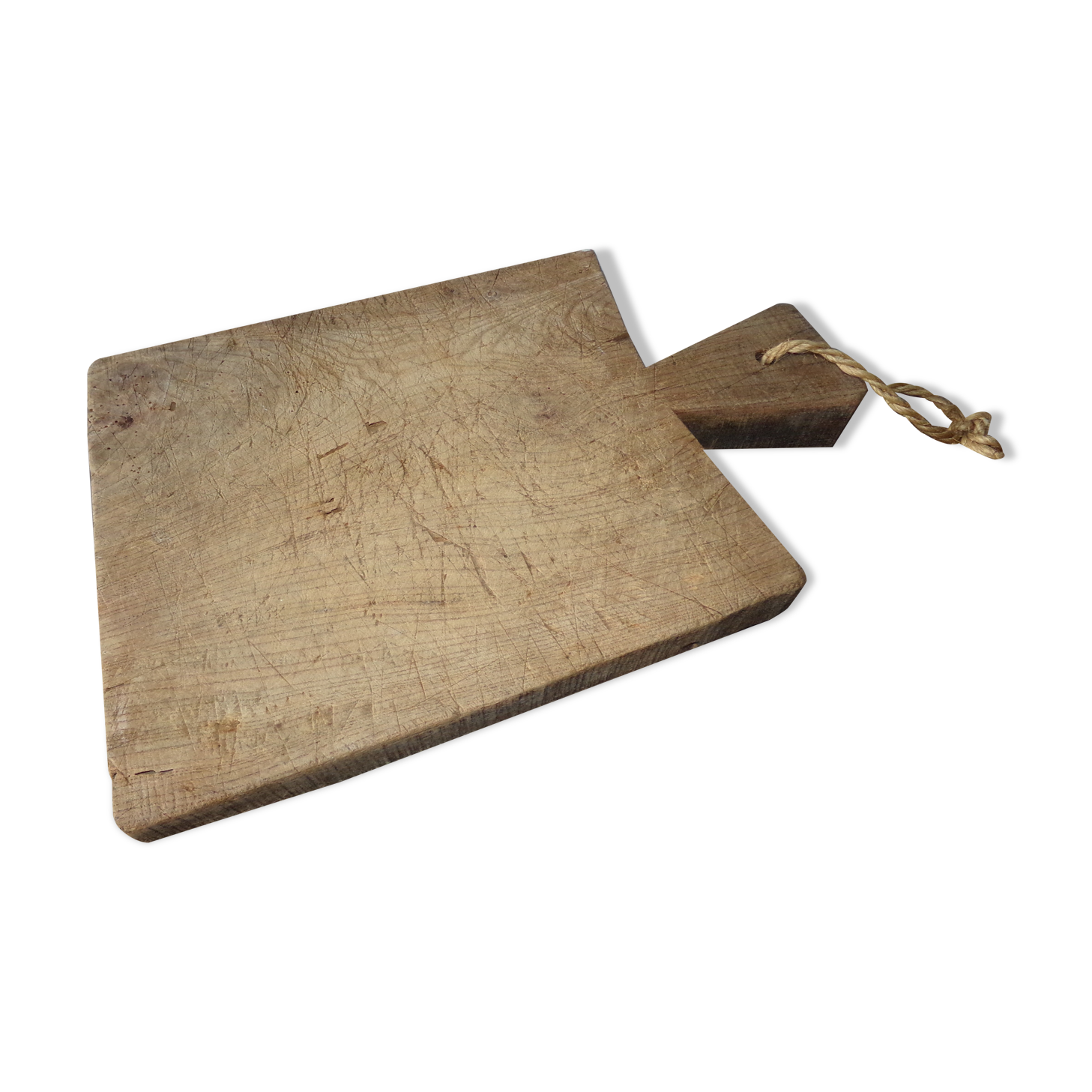 Old wooden cutting board, log