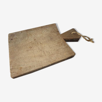 Ancienne planche à découper en bois, billot