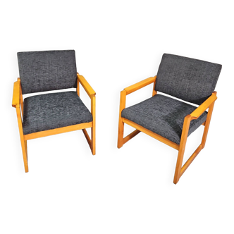 A pair of armchairs designed by Karine Mobring in 1970.