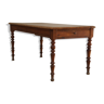 Old farm in pine table