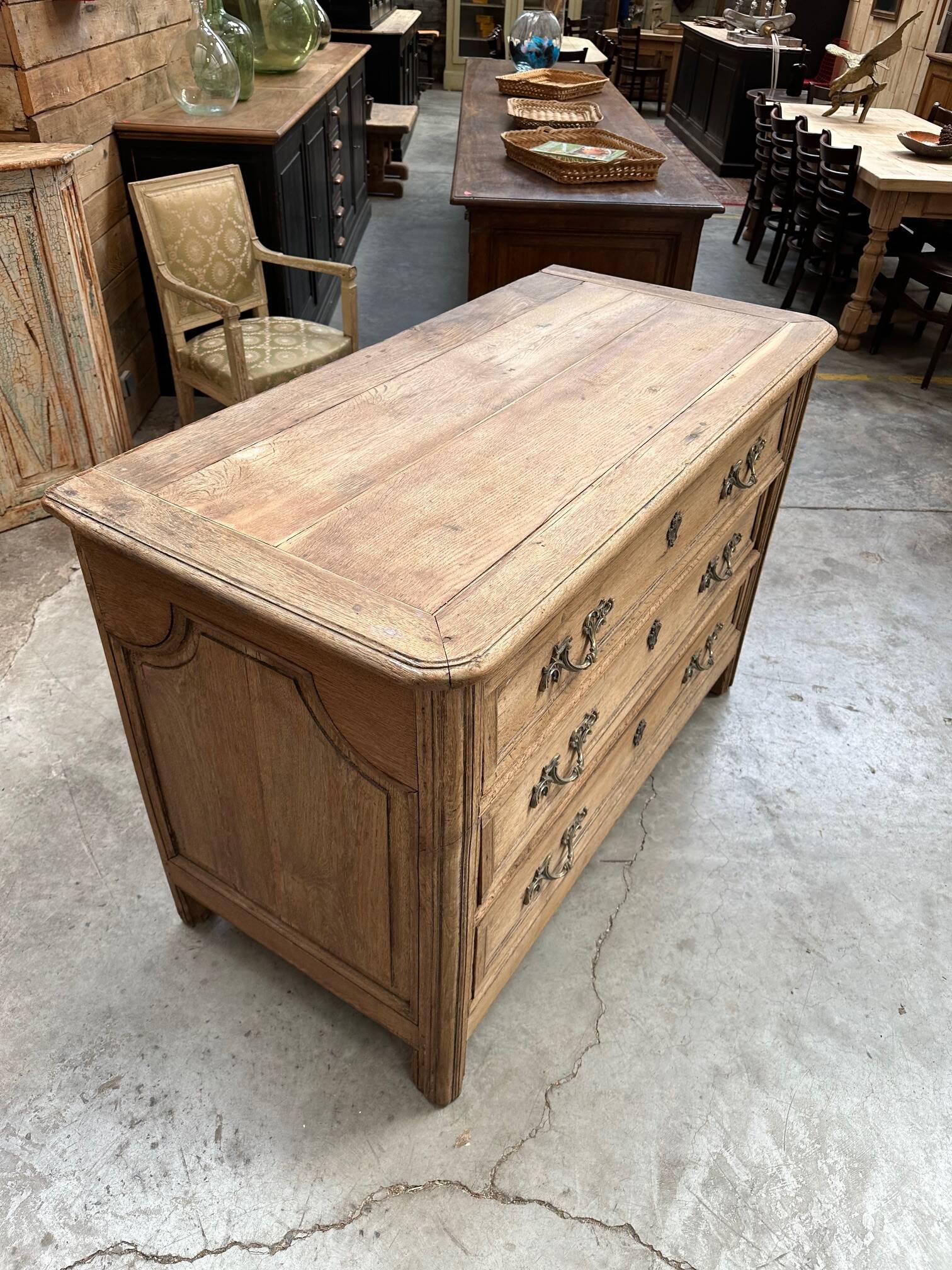 Commode en chêne Début XIXème