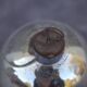 Boule de sorcière antique 7 cm 1800s couleur argent