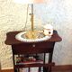 Magazine holder in varnished wood / vintage 60s