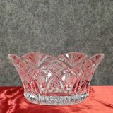 Klein Michel for Baccarat: chiseled crystal bowl circa 1950