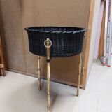 Vintage round tripod planter attributed to Jacques Adnet - 50s/60s