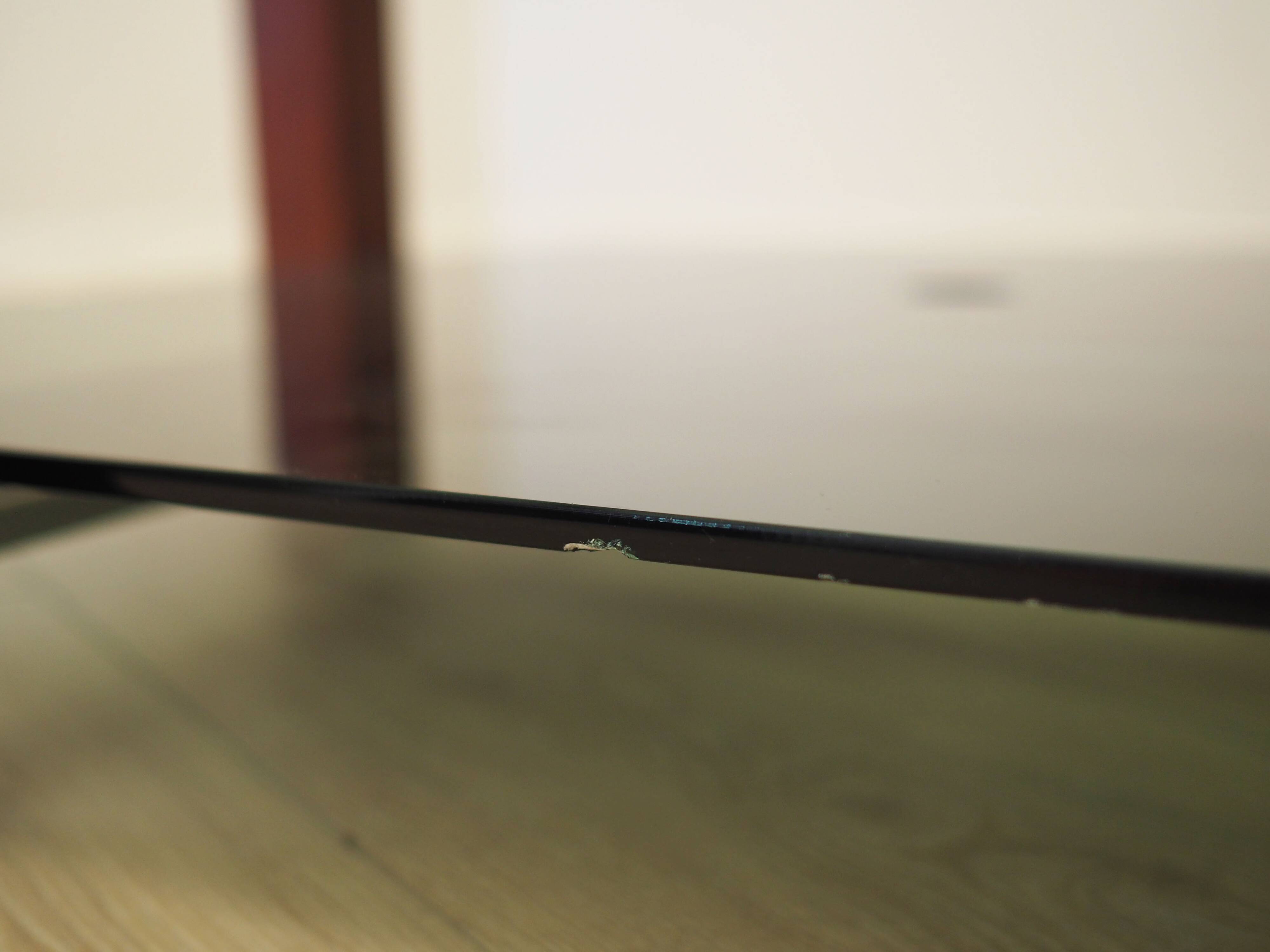 Glass table, Italian design, 1970s, production: Italy