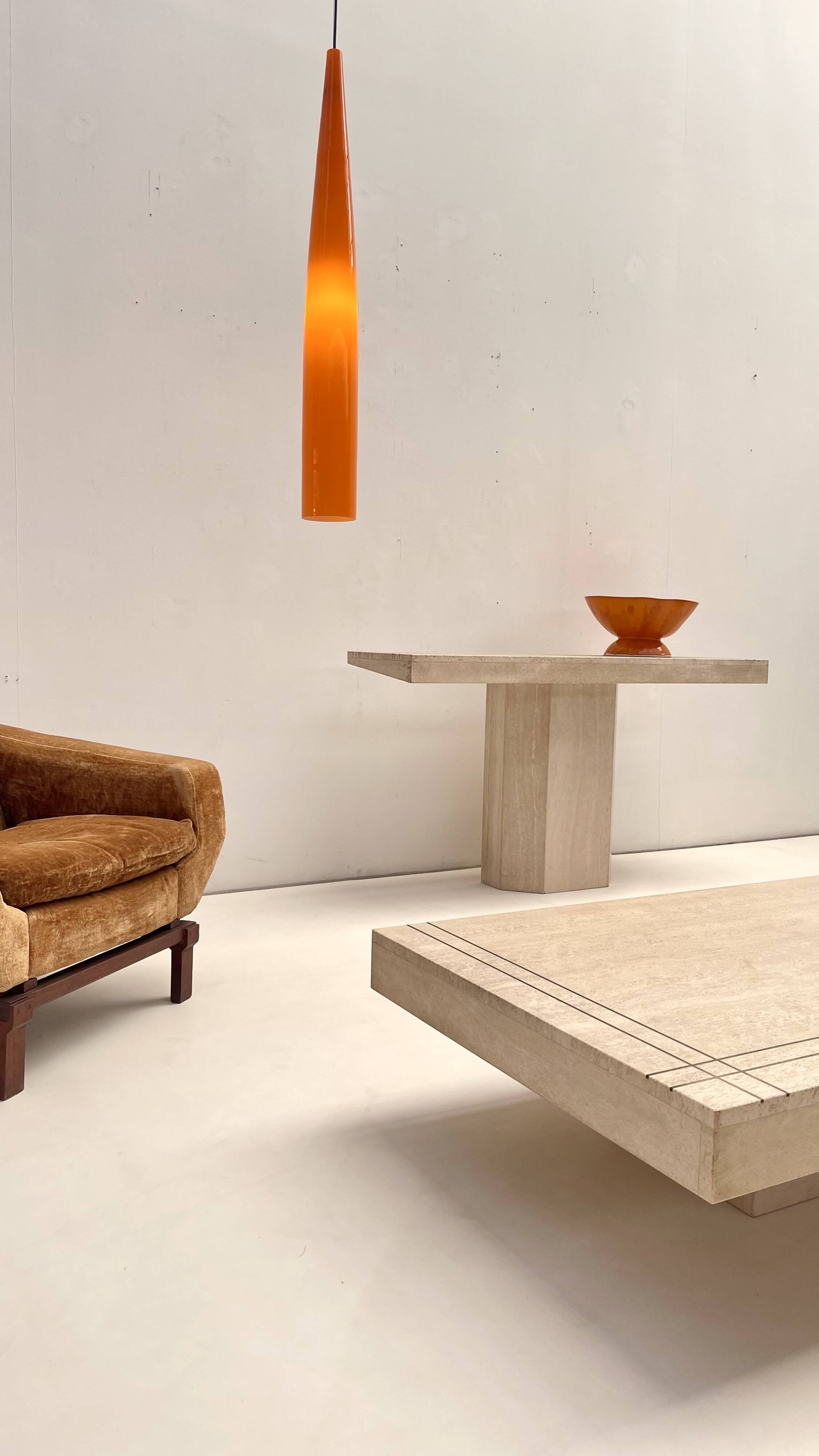 Travertine console 1960's Italy