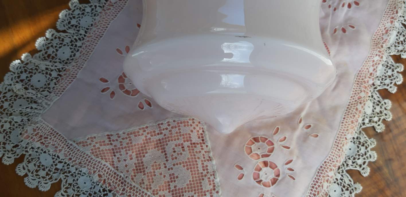 Suspension laiton opaline rose