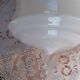 Suspension laiton opaline rose