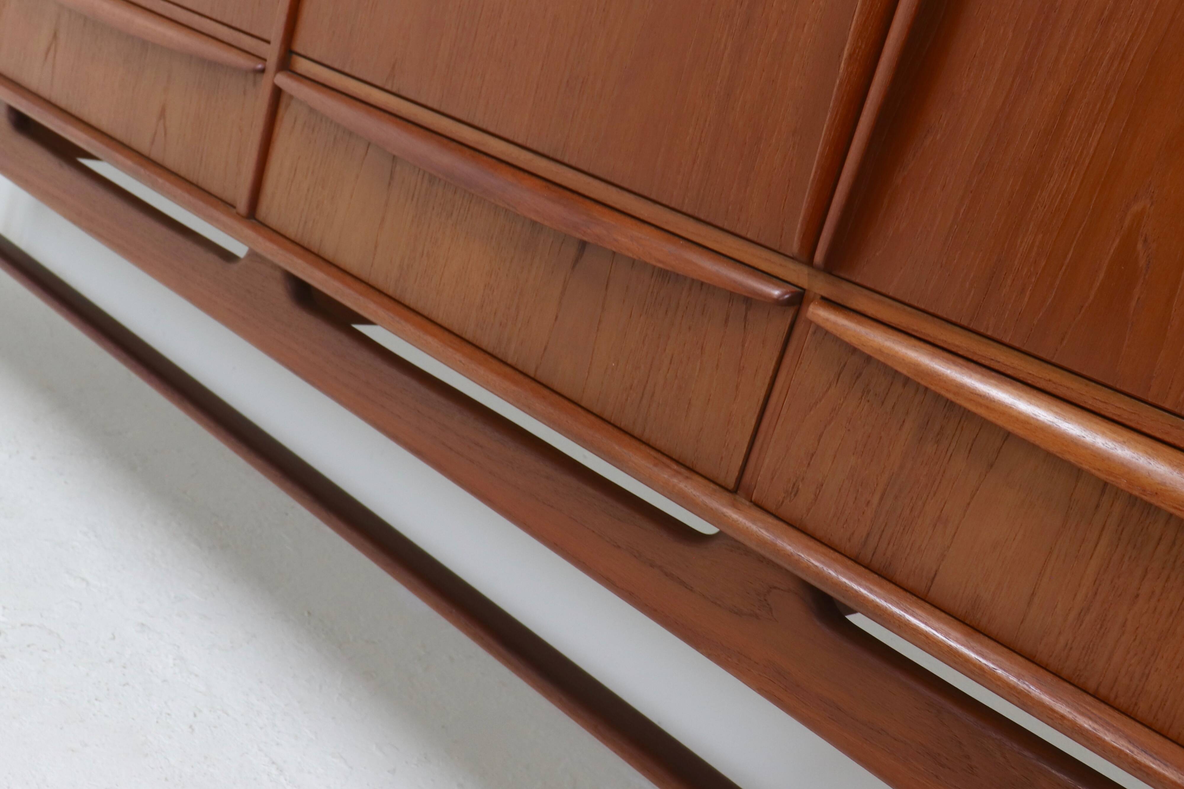 Teak Highboard by Svend Aage Madsen for K. Knudsen & Søn 1950s