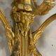 Paire d’appliques en bronze doré de style Louis XVI vers 1880