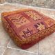 Handmade Berber Kilim pouf, floor cushion