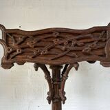 Carved oak planter