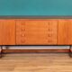 Vintage Teak Vanson Sideboard, British 1970s By Peter Haywood