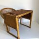 Bureau enfant en rotin avec son fauteuil