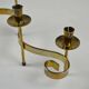 Set of Brass “Swirl” and “Spiral” Candle Holders by Gunnar Ander for Ystad-Metall, Sweden, 1960s