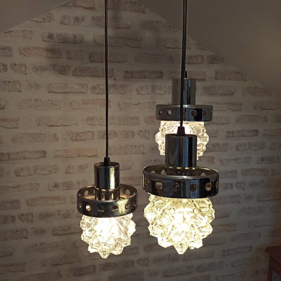 Vintage waterfall pendant light