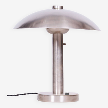 Lampe de table Bauhaus restaurée, par Franta Anýž, nouvelle électrification, tchèque, années 1920