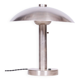 Restored Bauhaus Table Lamp, by Franta Anýž, New Electrification, Czech, 1920s