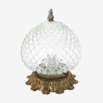 Ceiling lamp in brass and glass antique style