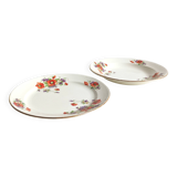 Set of old Onnaing earthenware serving dishes