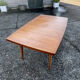 Table avec rallonges en teck, style scandinave, édition eros, vers 1960, dimensions 227x 90 cm
