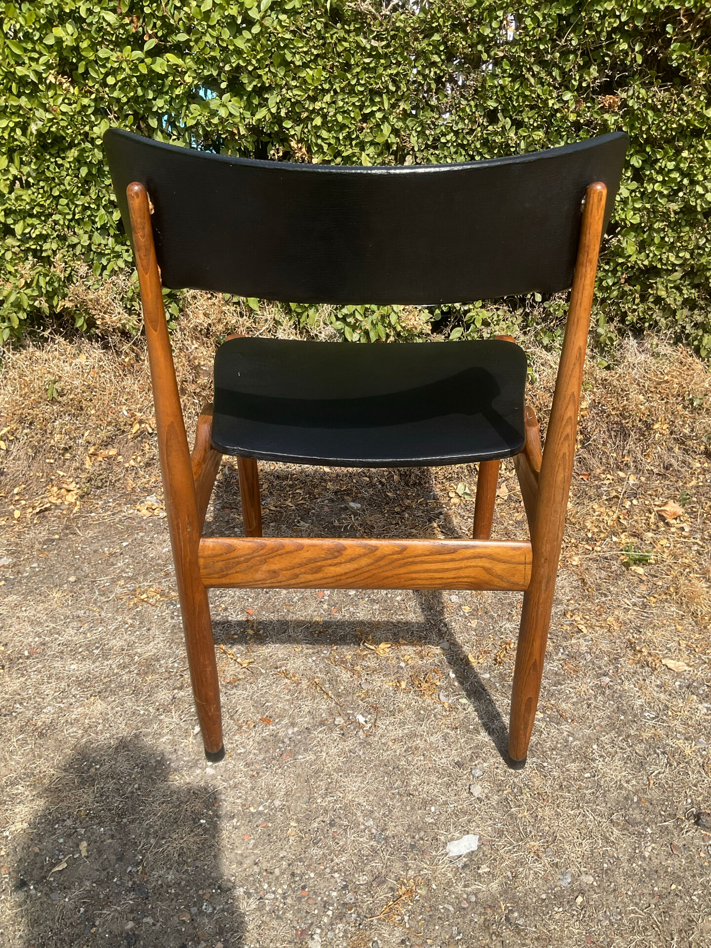 Chaise scandinave des années 60 en palissandre massif 