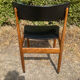Chaise scandinave des années 60 en palissandre massif 