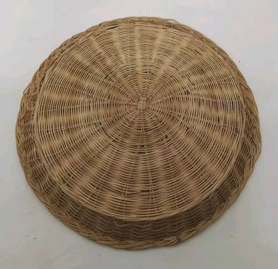 Set of 3 Vintage Rattan Baskets