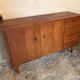 Vintage style scandi enfilade in blond walnut veneer